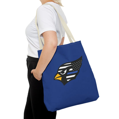 Canfield Tote Bag, Back-the-Blue Cardinal & Black "C"