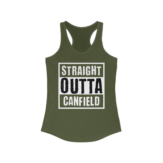 "Straight Outta Canfield" Women's Racerback Tank