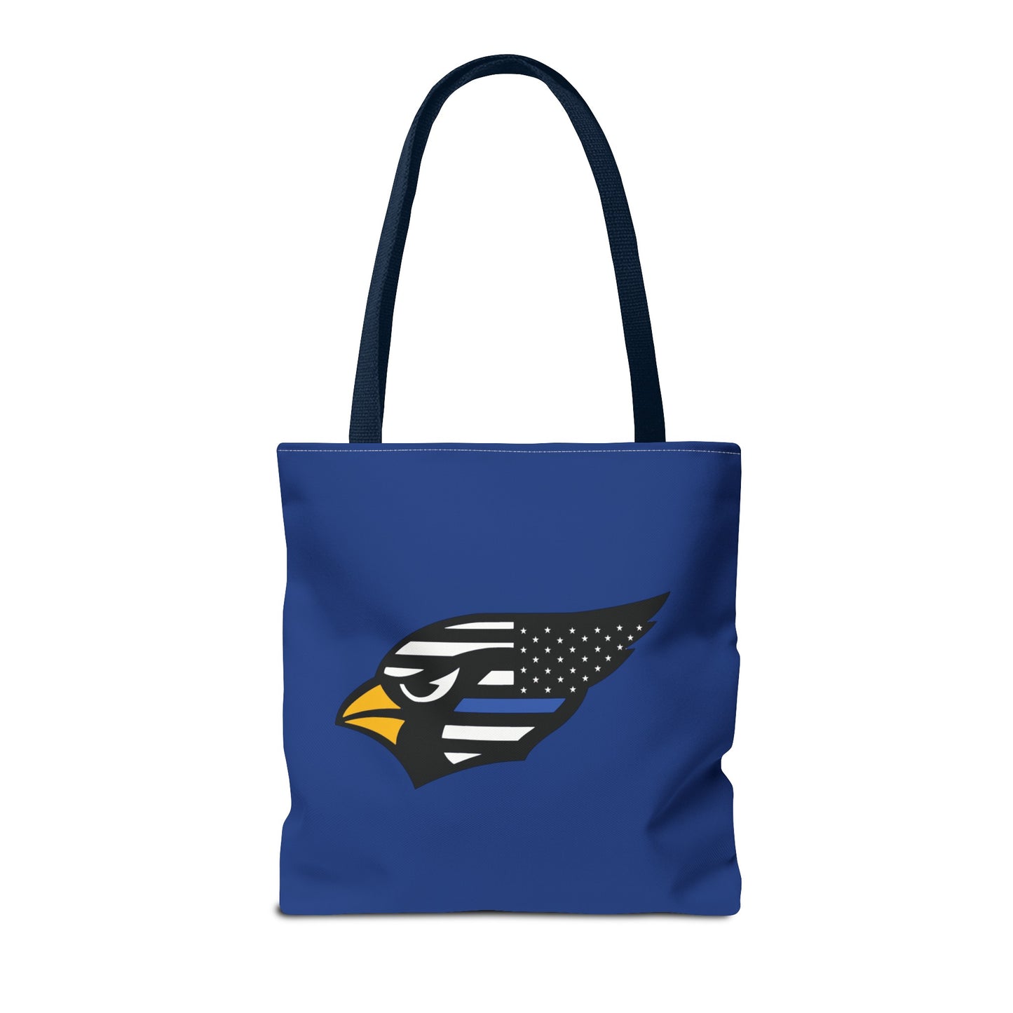 "Straight Outta Canfield" Tote Bag, Back-the-Blue Cardinal