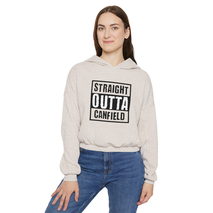 "Straight Outta Canfield" Women's Cinched Bottom Hoodie