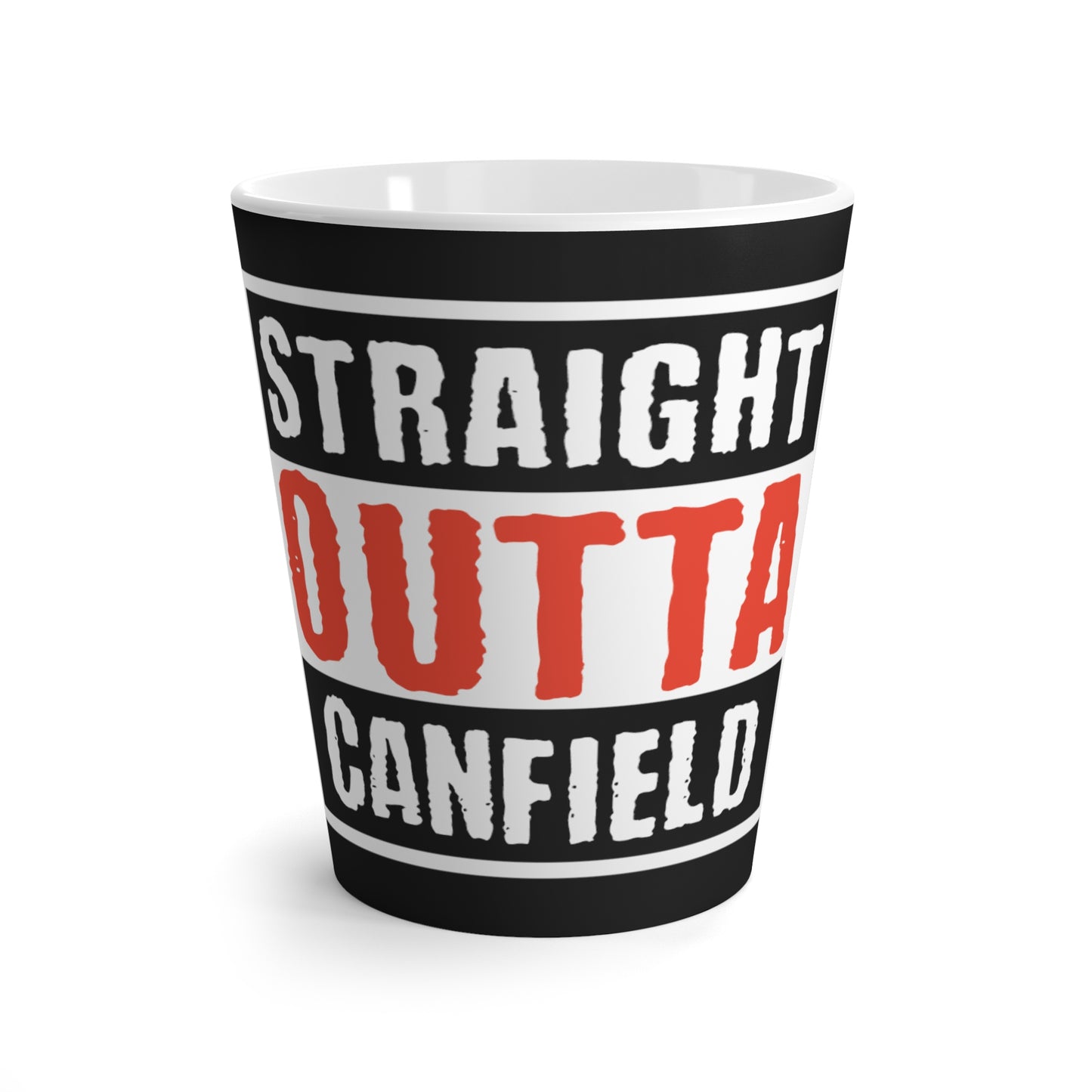 "Straight Outta Canfield" Latte Mug, 12 oz.