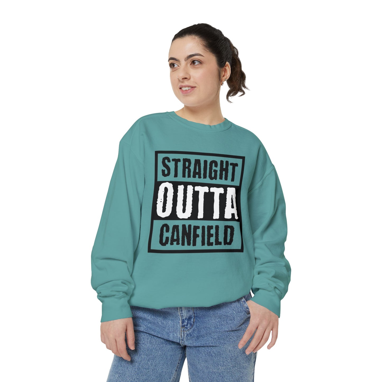 "Straight Outta Canfield" Garment-Dyed Sweatshirt