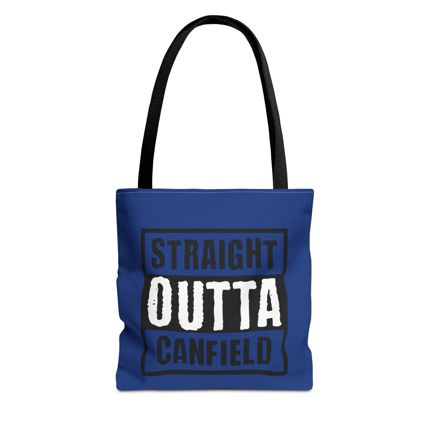 "Straight Outta Canfield" Tote Bag, Black "C"