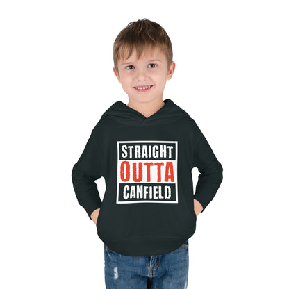 "Straight Outta Canfield, Toddler Pullover Fleece Hoodie