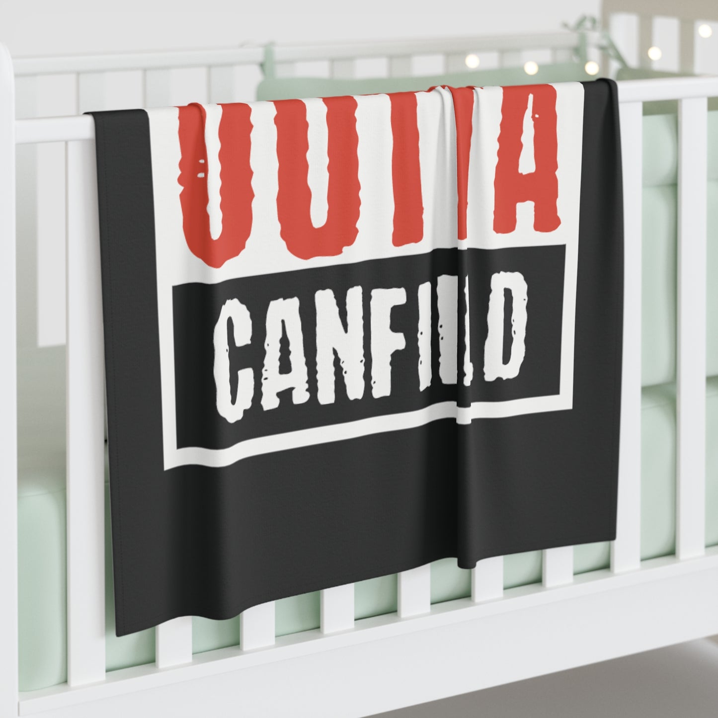 "Straight Outta Canfield", Baby Swaddle Blanket