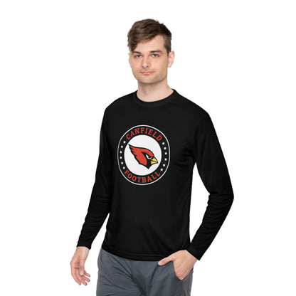 Canfield Football Badge, Moisture-Wicking Long Sleeve Tee