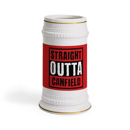 "Straight Outta Canfield" Beer Stein Mug, 22 oz.