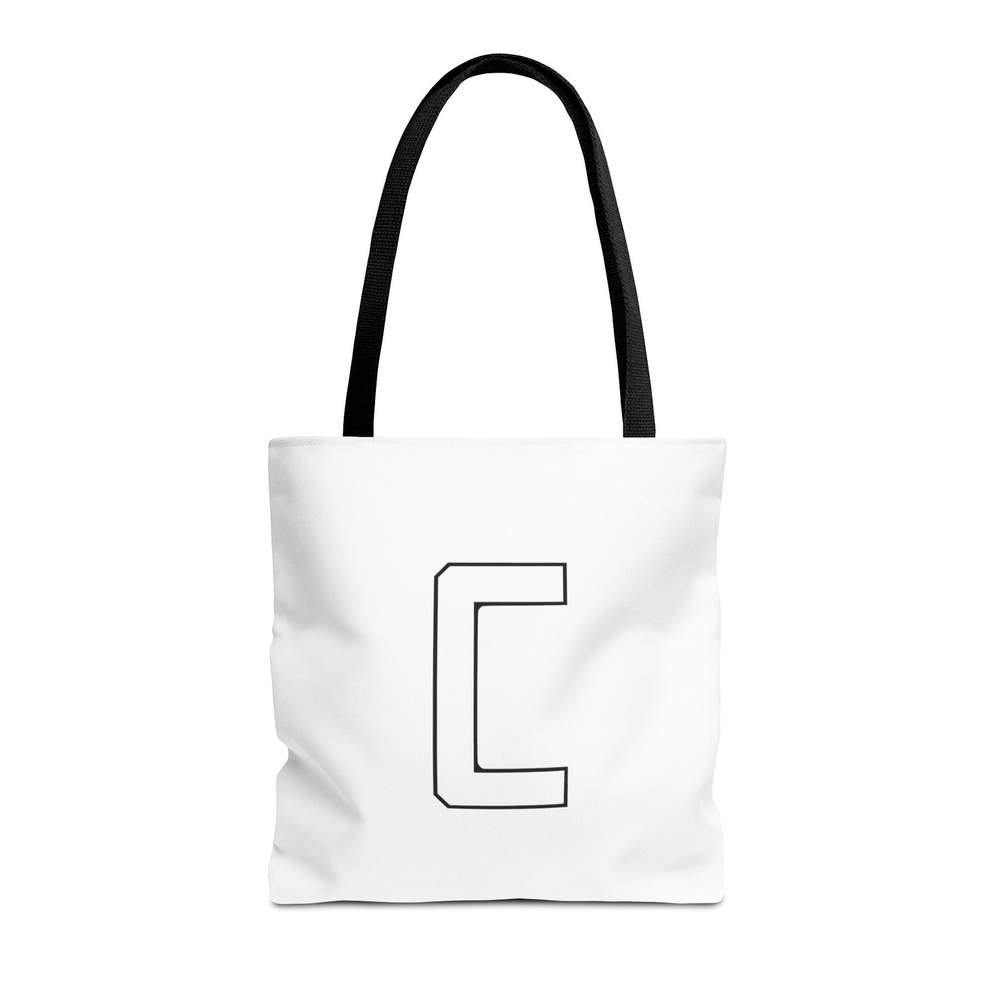 Canfield Tote Bag, White Cardinal & White Canfield "C"