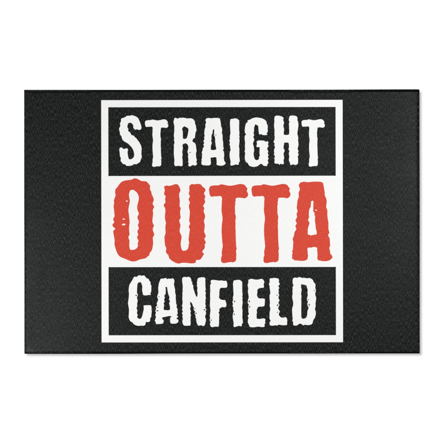 "Straight Outta Canfield" Area Rug