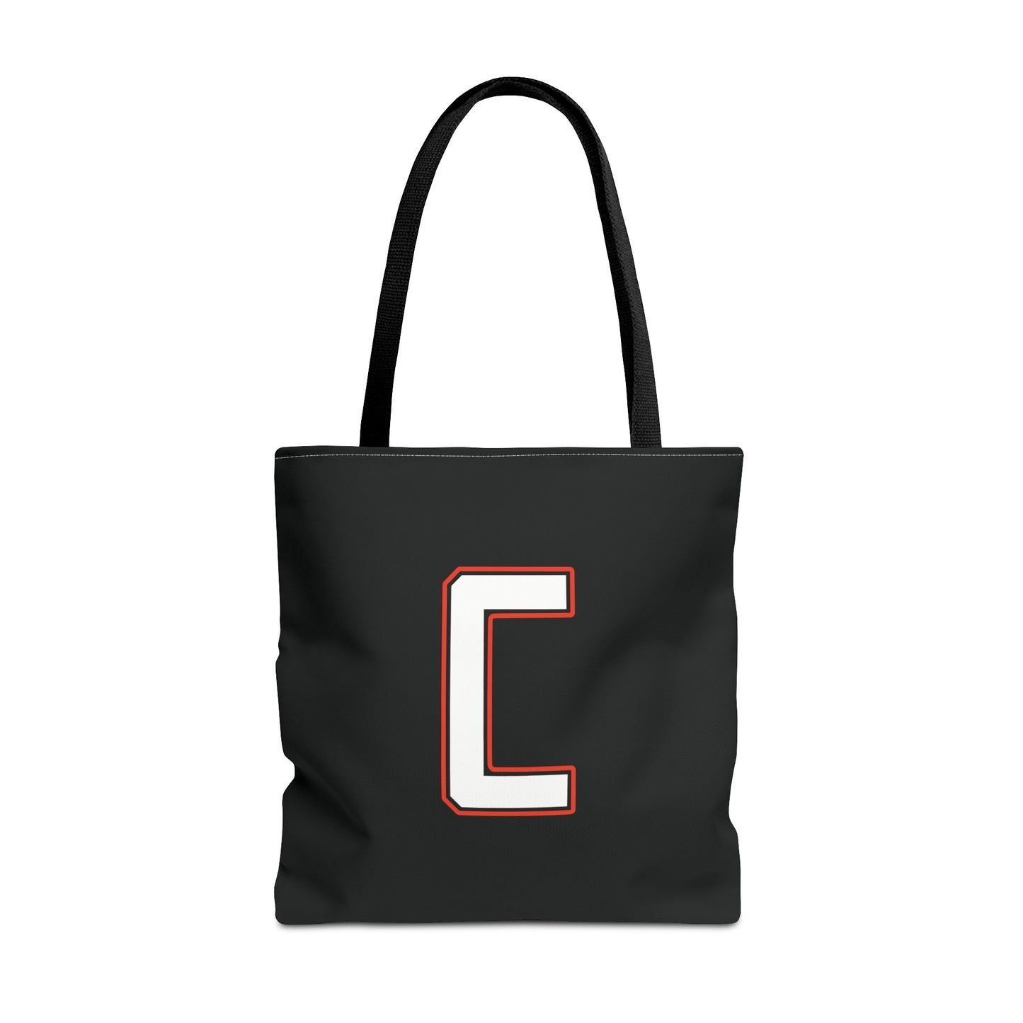 Tote Bag, White Canfield C w/White & Red Trim Cardinal