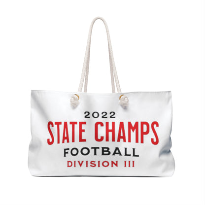 Canfield Football State Champion Weekender Bag, "Canfield Cardinals"