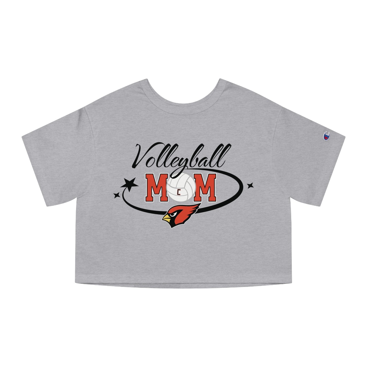 Volleyball Mom, Women's Cropped T-Shirt