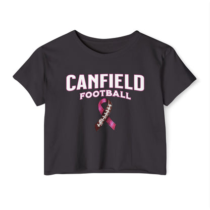 Canfield Football (Breast Cancer), Women's Crop Top