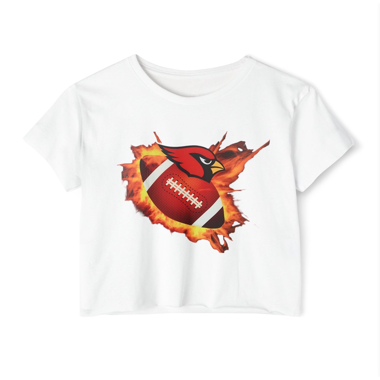 Canfield Football (Fire), Women's Crop Top