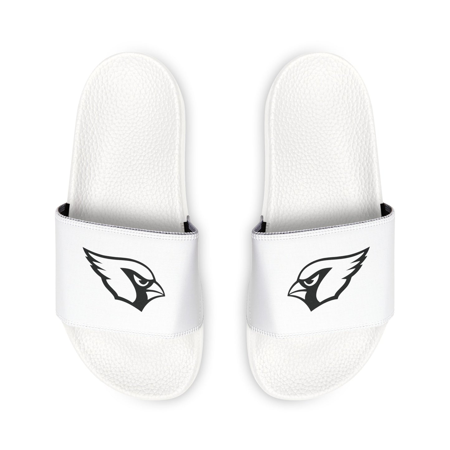 Men's Slide Sandals, White Mono Cardinal