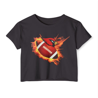 Canfield Football (Fire), Women's Crop Top