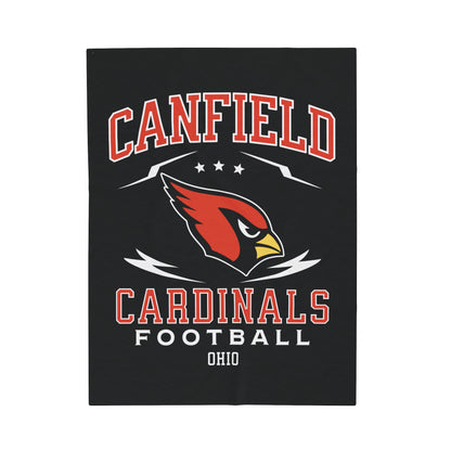 Canfield Football Velveteen Plush Blanket - Perfect for Football Fans, Cozy Home Decor