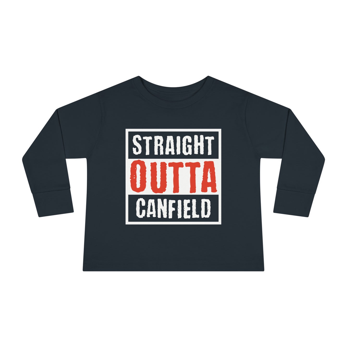 "Straight Outta Canfield", Toddler Long Sleeve Tee