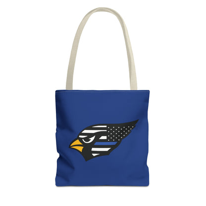 Canfield Tote Bag, Back-the-Blue Cardinal & Black "C"