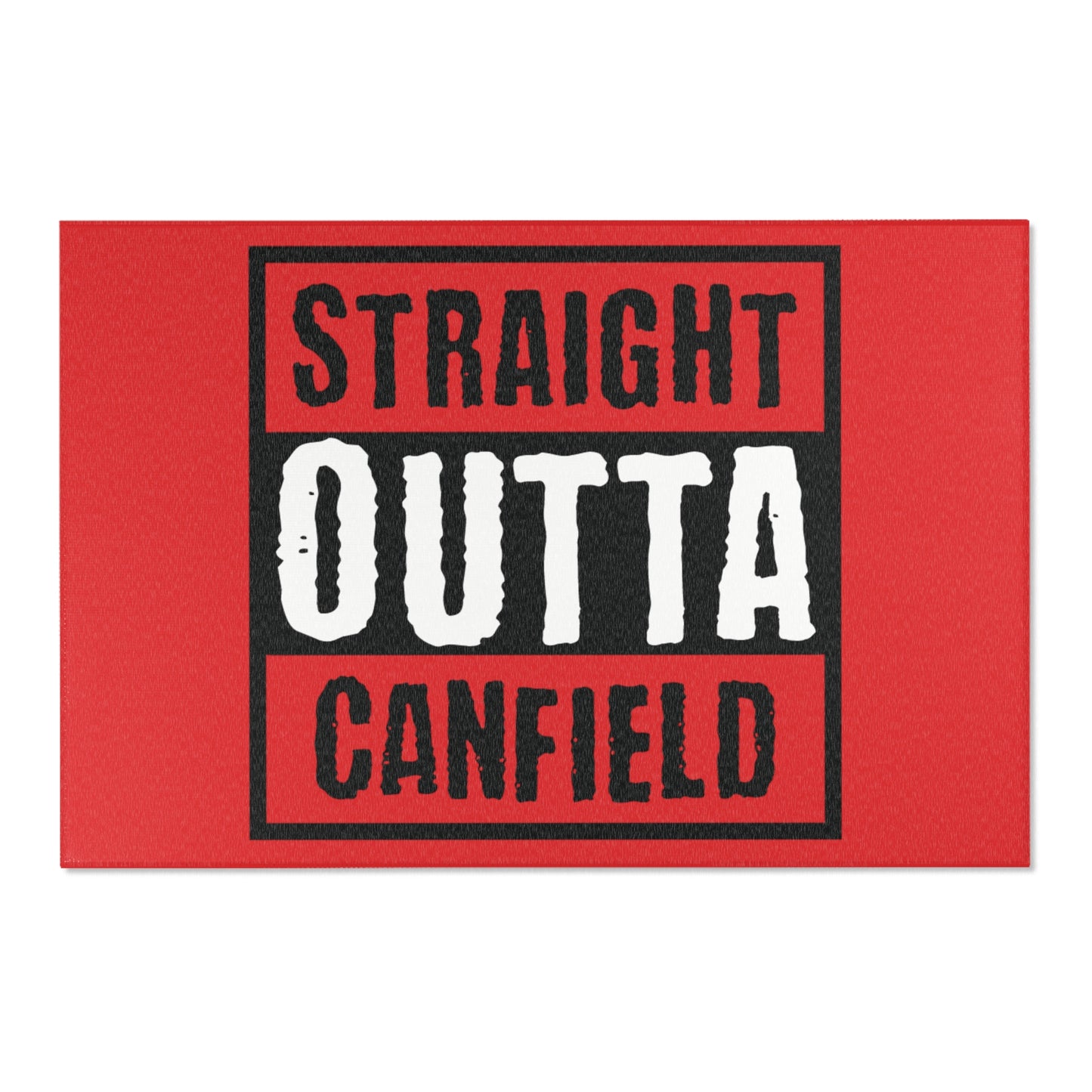 "Straight Outta Canfield" Area Rug