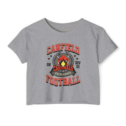 Canfield Football ("Excellence"), Women's Crop Top