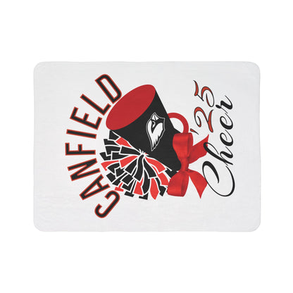 2025 Canfield Cheer Sherpa Blanket - Perfect for Game Day and Chilly Nights