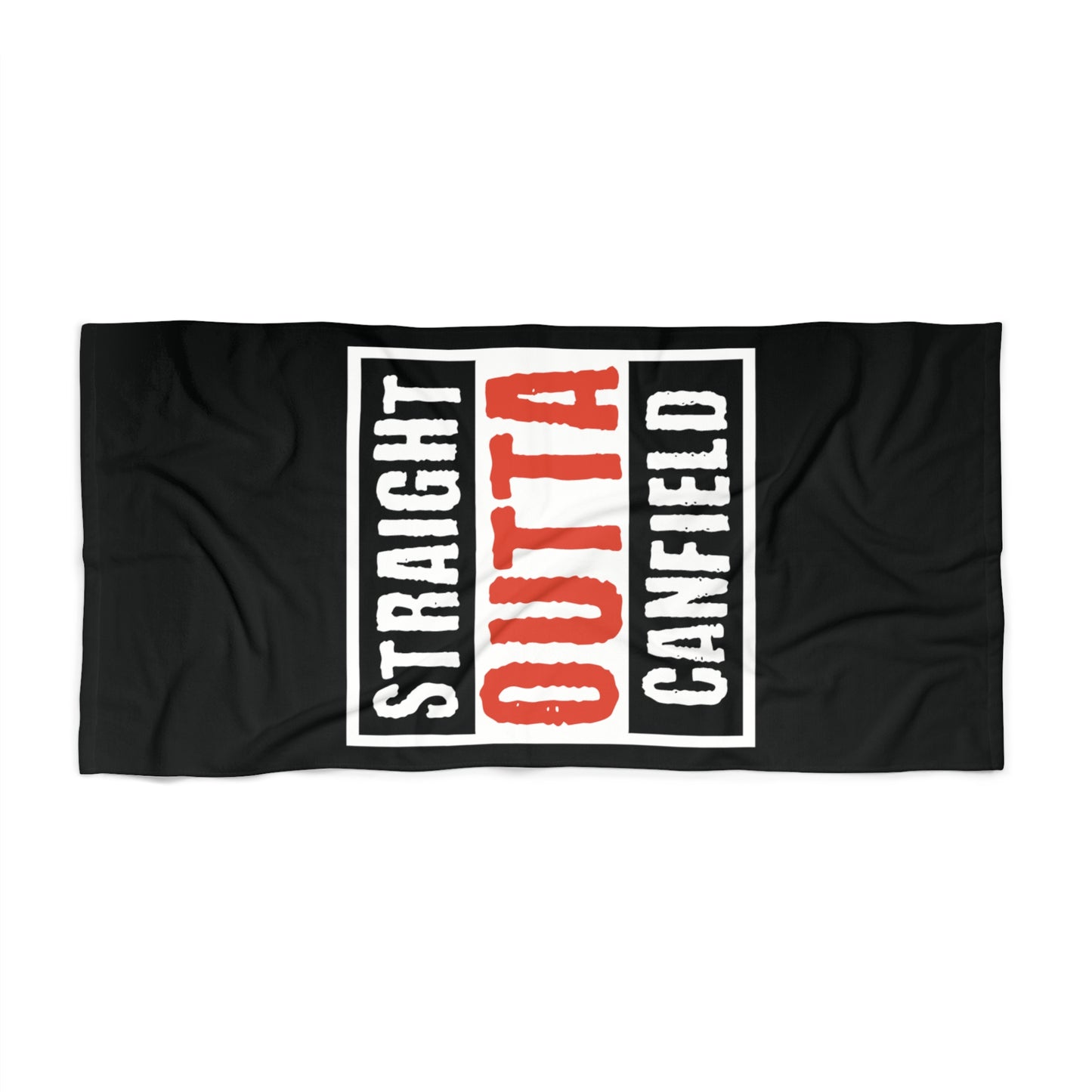 "Straight Outta Canfield" Beach Towel