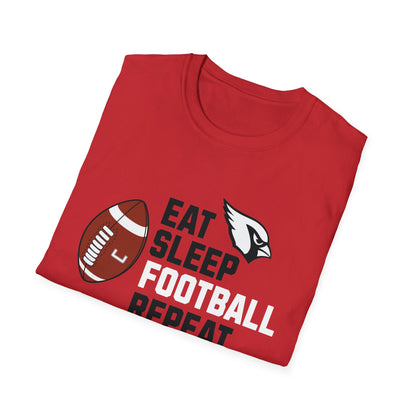 Eat, Sleep, Football, Softstyle T-Shirt