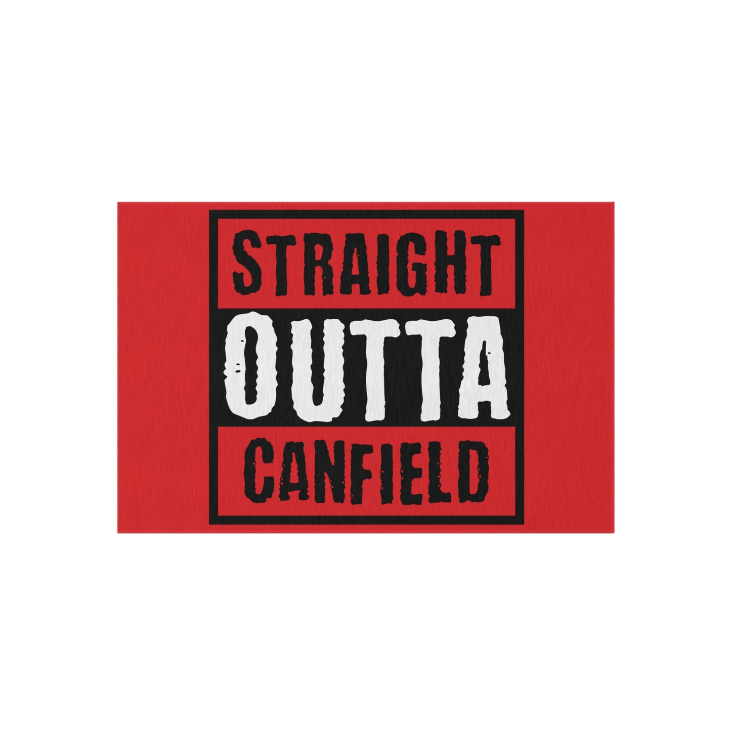 Outdoor Rug, "Straight Outta Canfield"