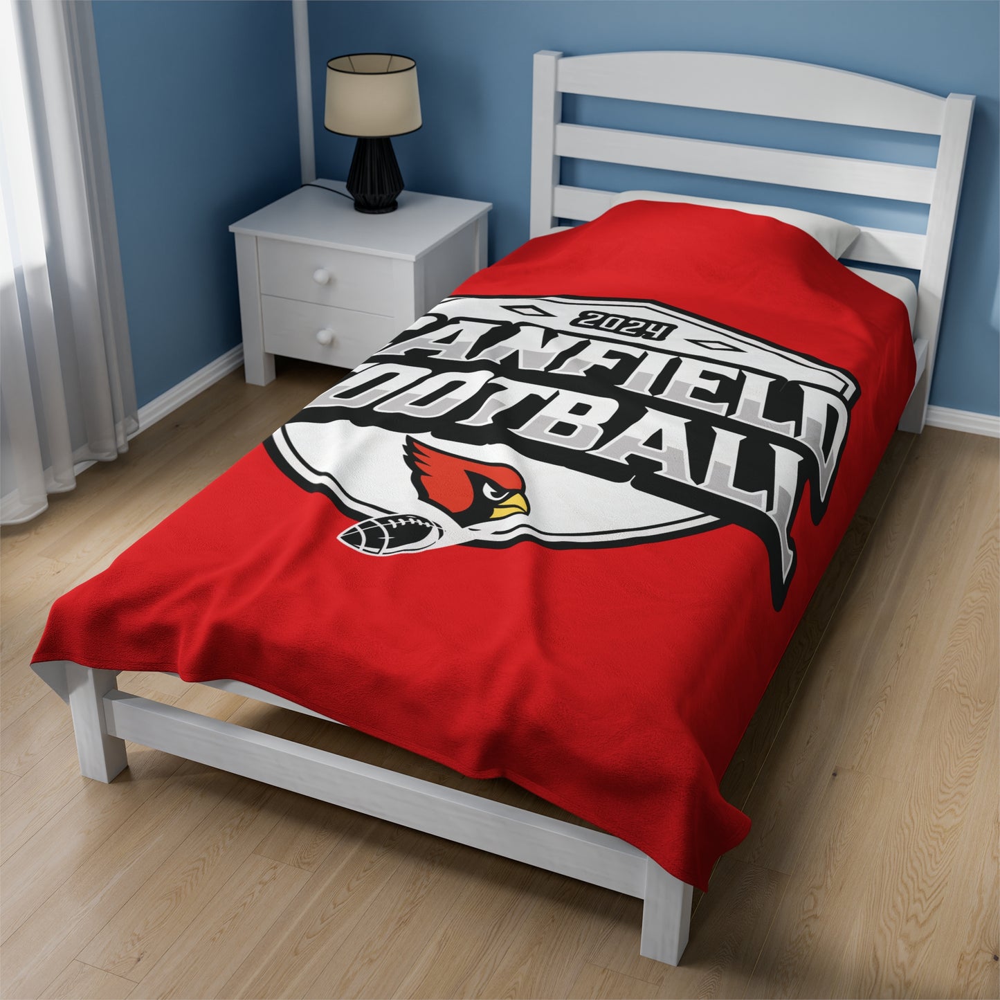 Canfield Football Velveteen Plush Blanket - Perfect for Football Fans, Cozy Home Decor