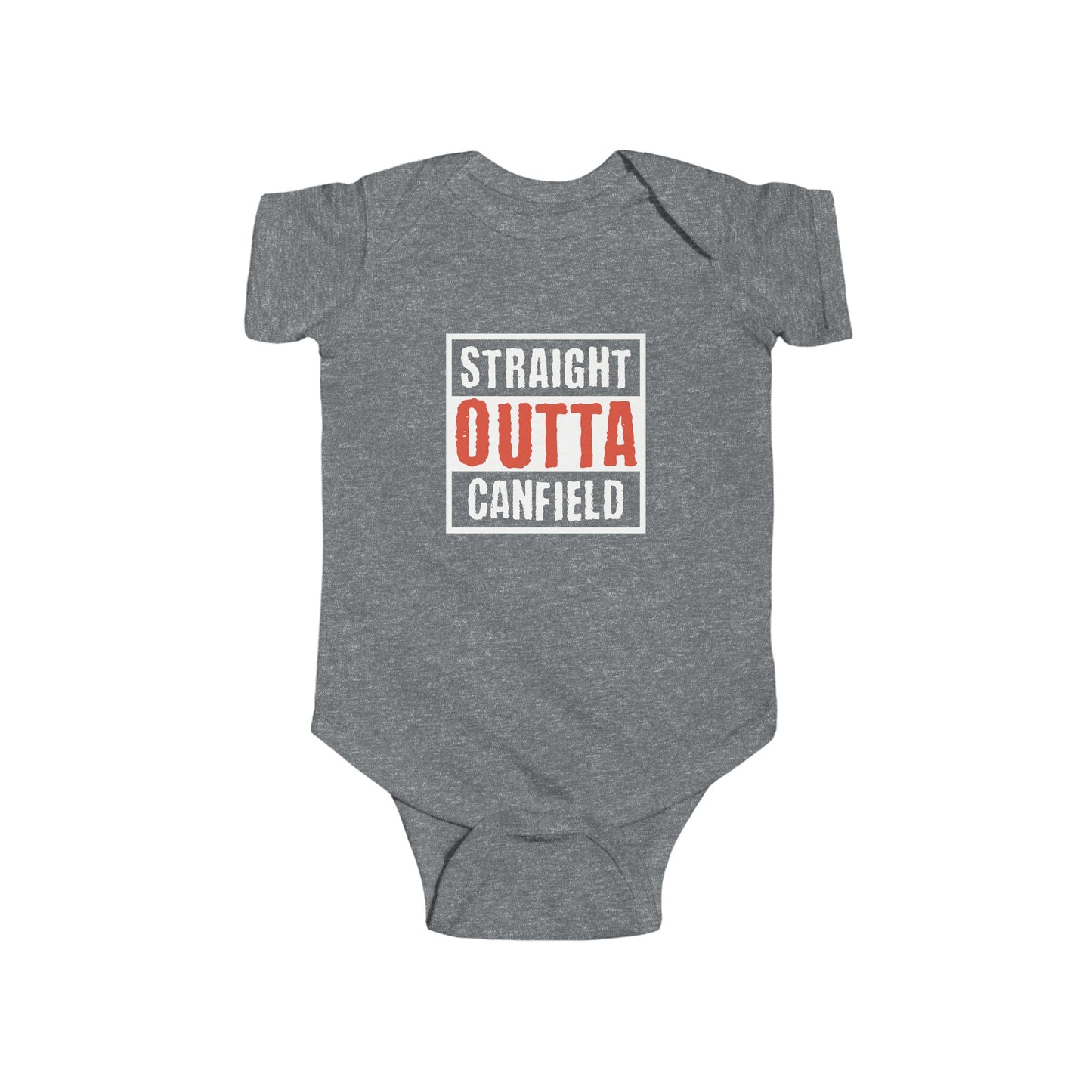 "Straight Outta Canfield" Infant Fine Jersey Bodysuit