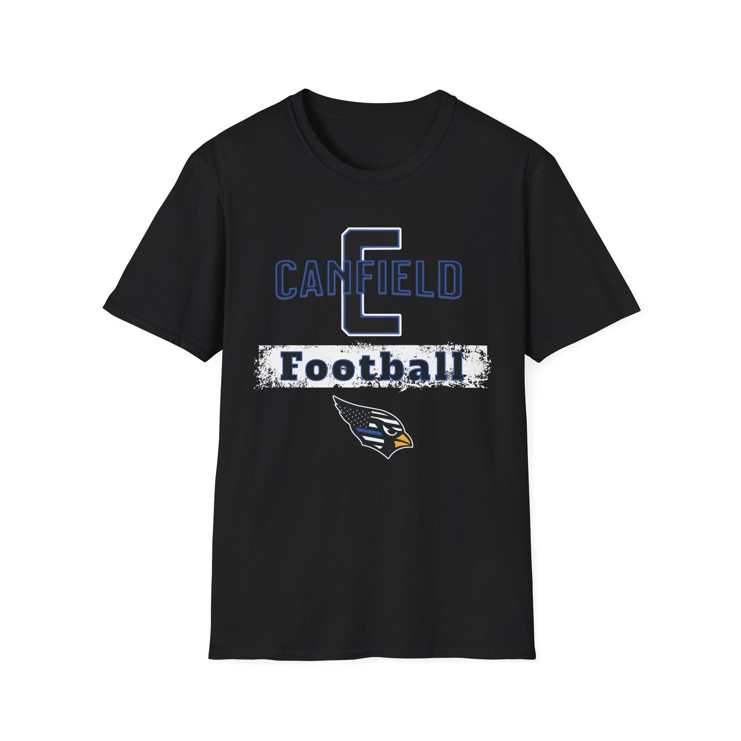 Back-the-Blue Canfield Football Softstyle T-Shirt