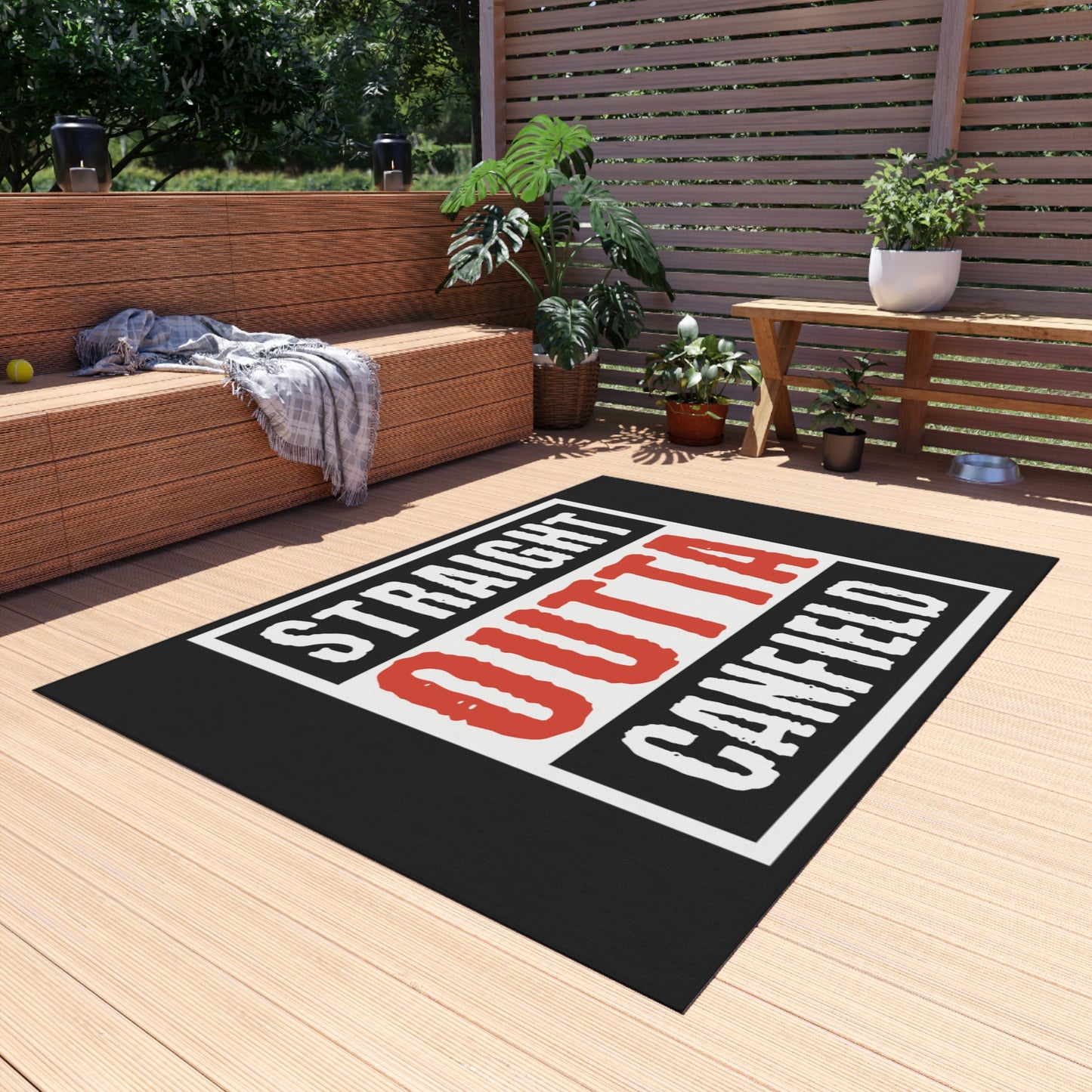 Outdoor Rug, "Straight Outta Canfield"