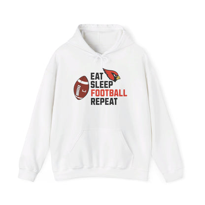 Eat, Sleep, Football, Hooded Sweatshirt