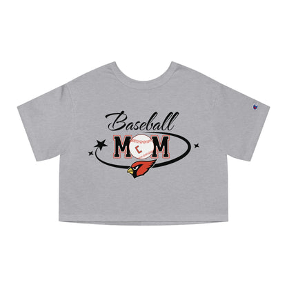 Baseball Mom, Women's Cropped T-Shirt