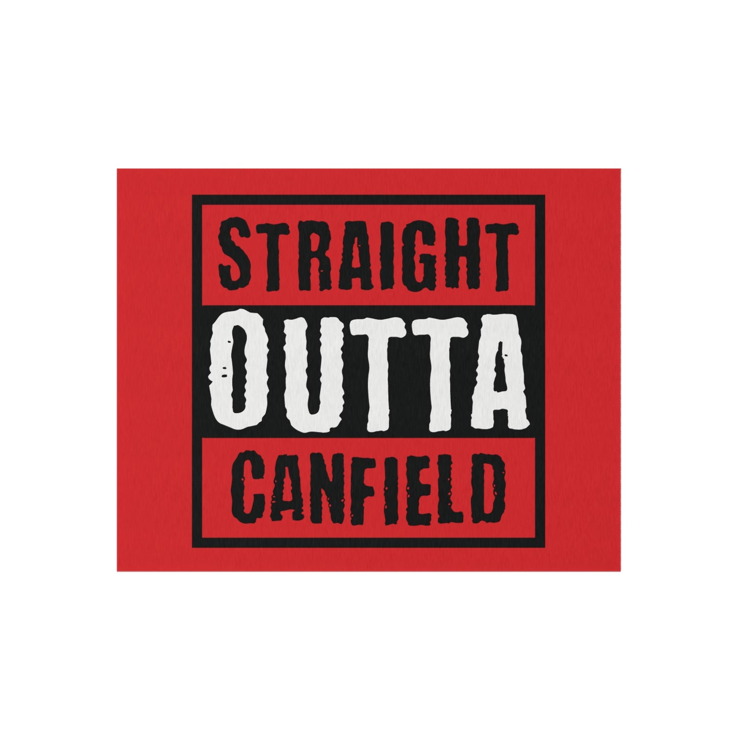 Outdoor Rug, "Straight Outta Canfield"