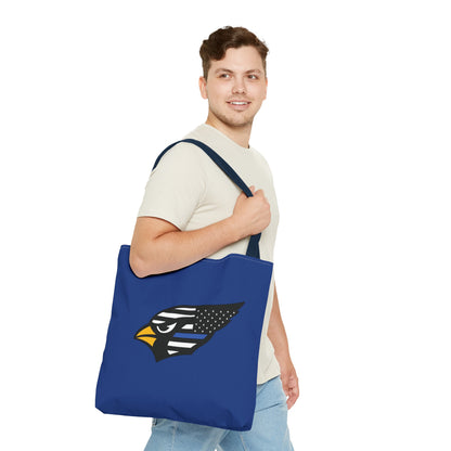 Canfield Tote Bag, Back-the-Blue Cardinal & Black "C"