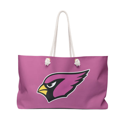 "Straight Outta Canfield" Weekender Bag, Pink Cardinal