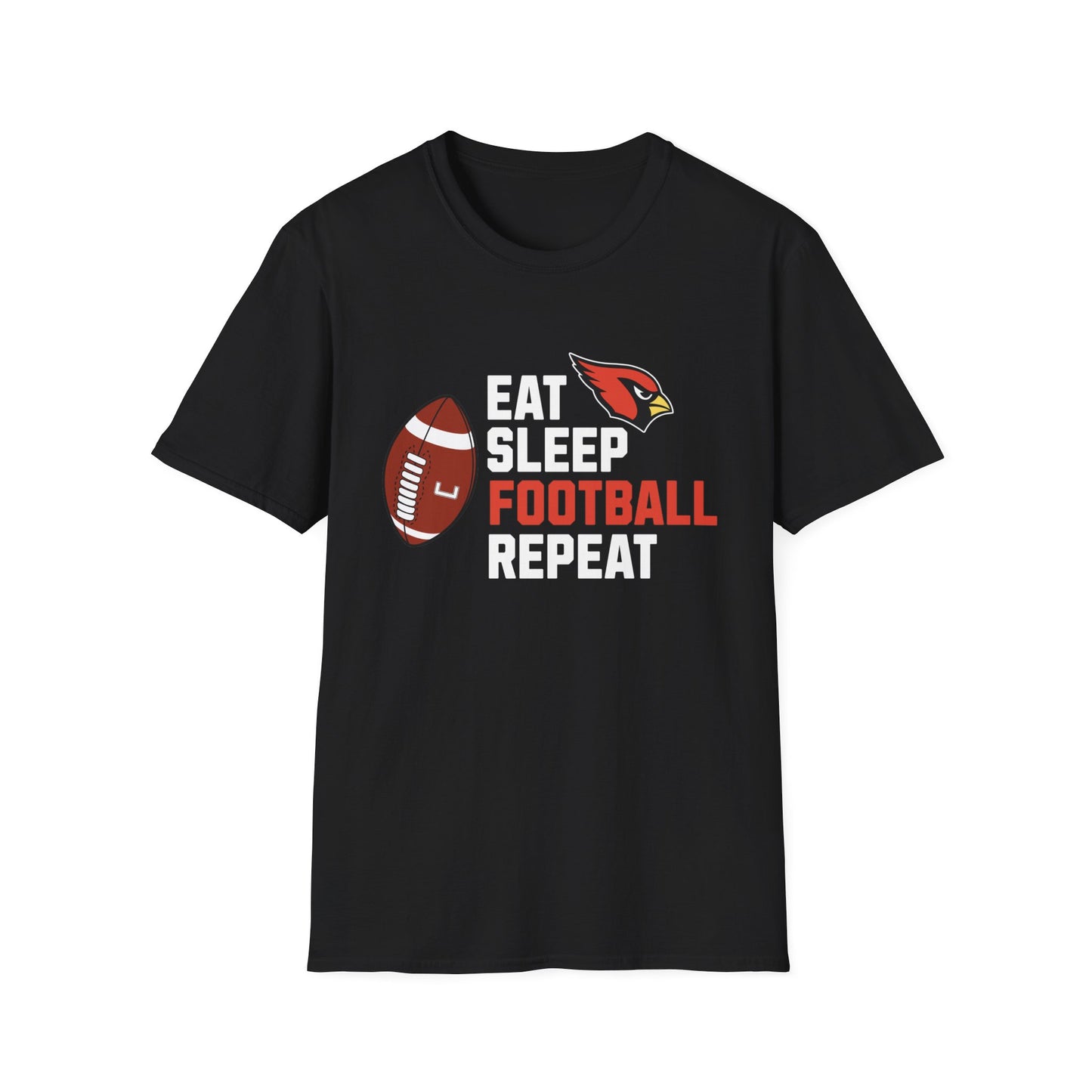 Eat, Sleep, Football, Softstyle T-Shirt