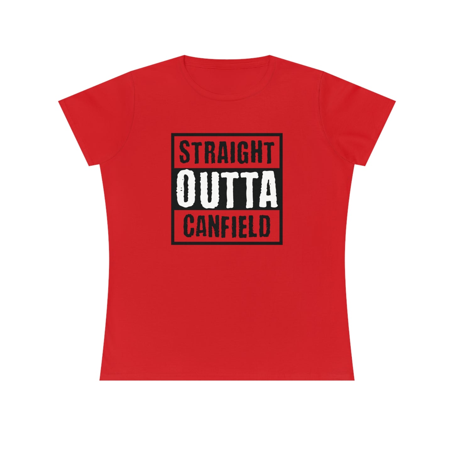 "Straight Outta Canfield", Ladies' Cotton T-Shirt