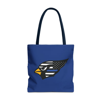 Canfield Tote Bag, Back-the-Blue Cardinal & Black "C"