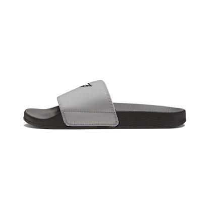 Men's Slide Sandals, White Cardinals