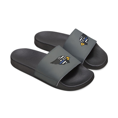 Men's Slide Sandals, Back the Blue Cardinal