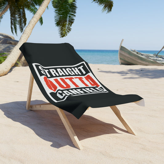 "Straight Outta Canfield" Beach Towel