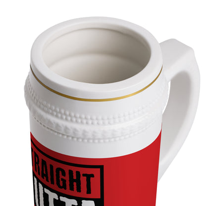 "Straight Outta Canfield" Beer Stein Mug, 22 oz.