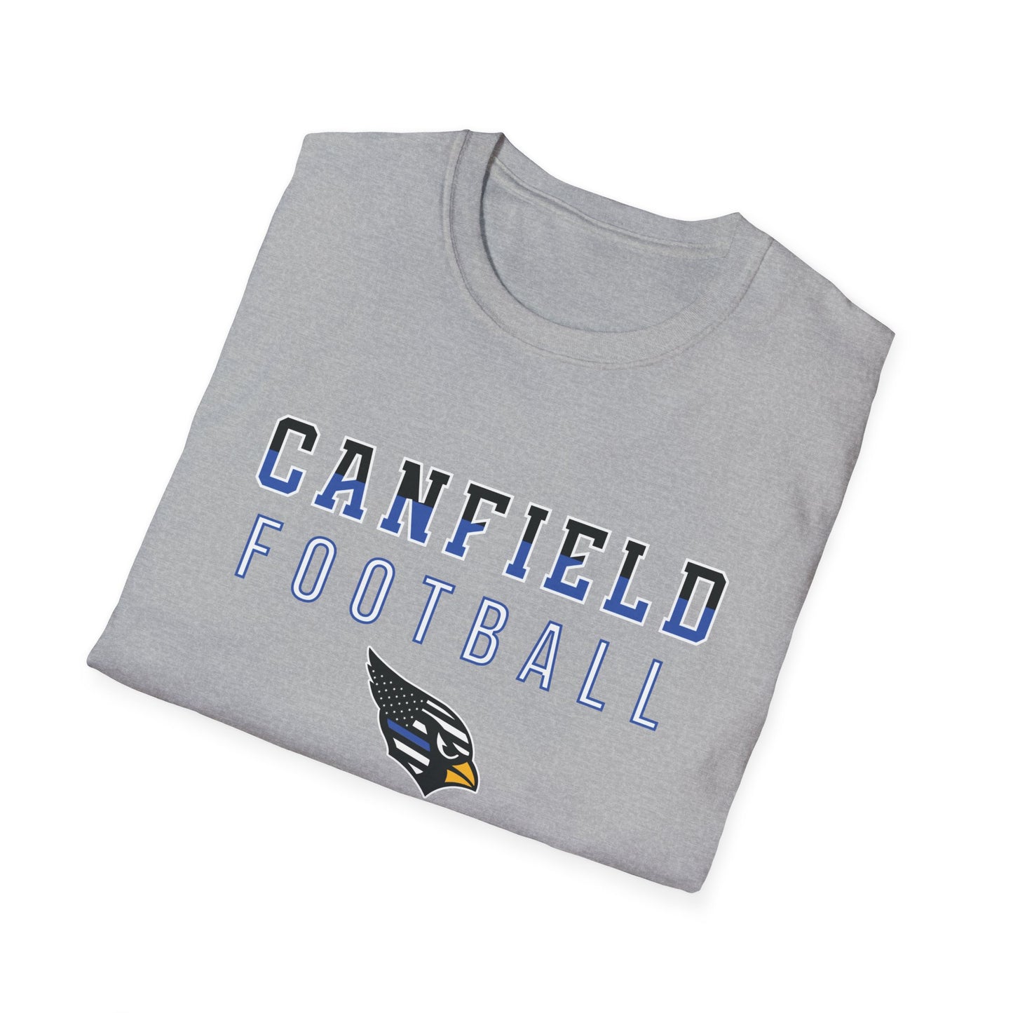 Back-the-Blue (Color Cut) Canfield Football Softstyle T-Shirt