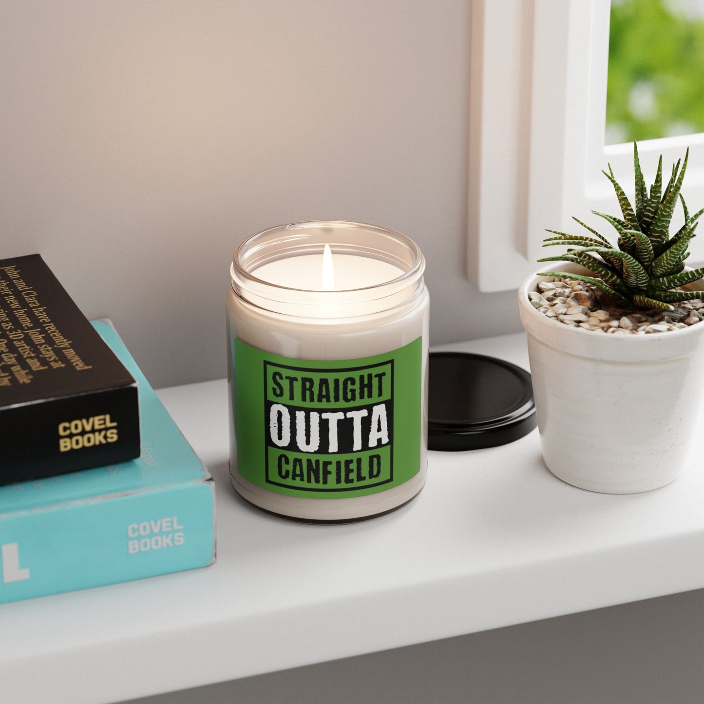 "Straight Outta Canfield", 9 oz. Scented Soy Candle