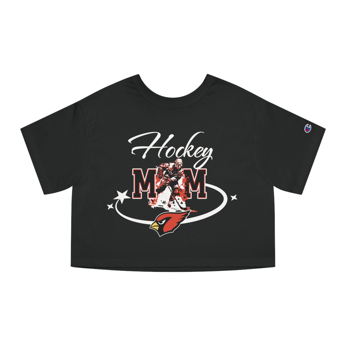 Hockey Mom, Women's Cropped T-Shirt