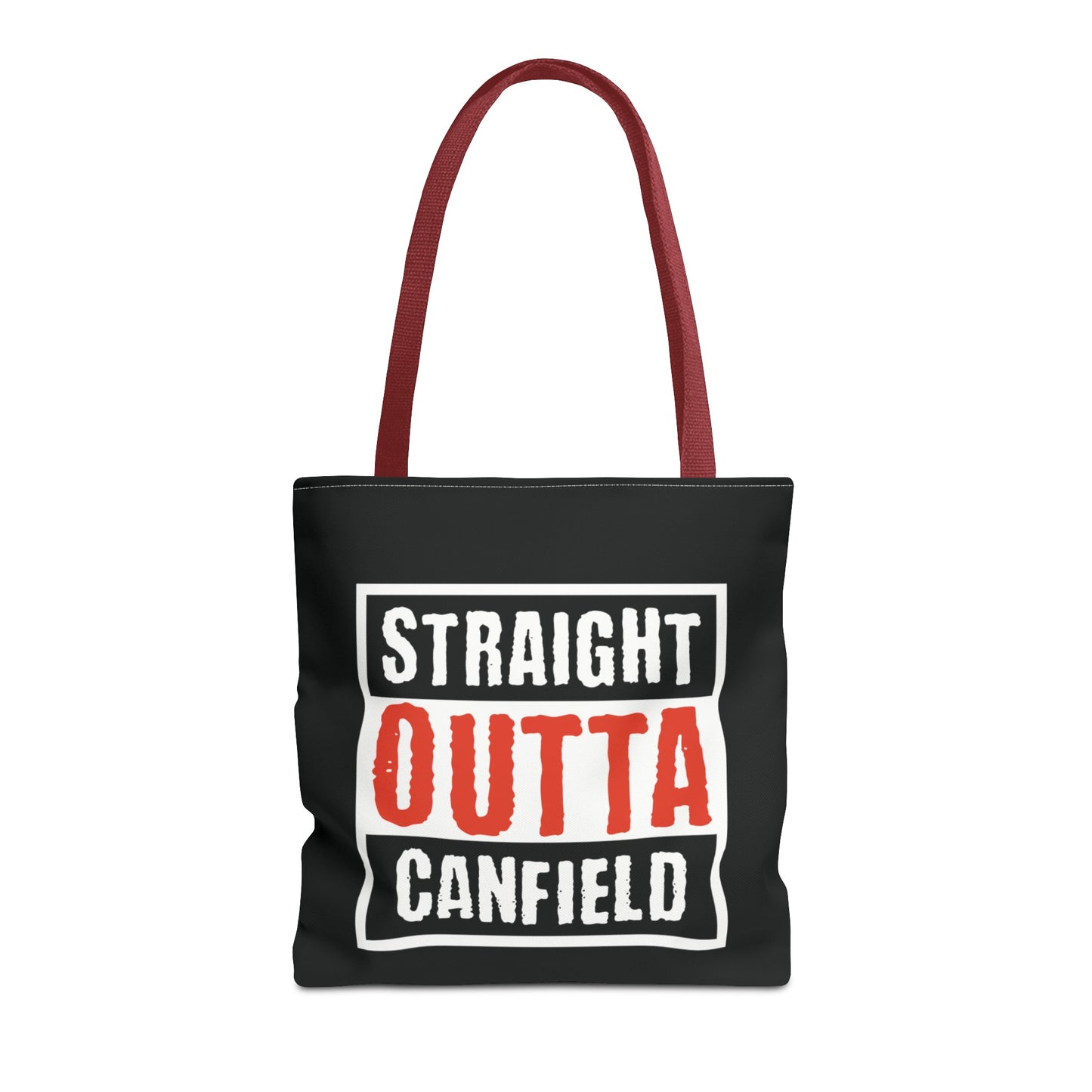 "Straight Outta Canfield" Tote Bag, Red Cardinal