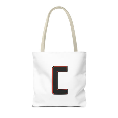 "Straight Outta Canfield" Tote Bag, Black "C"